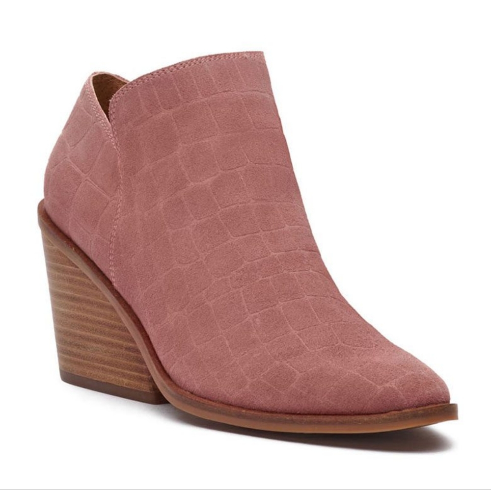 Lucky Brand Saucie Antler/Jupiter Heeled Booties 6M